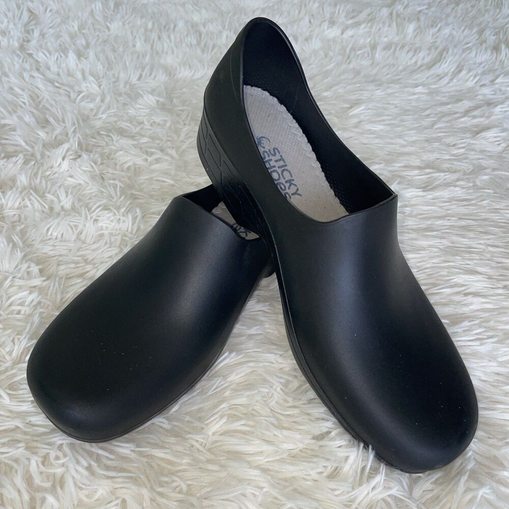 Nursing Shoes Clogs Women 10.5B| Chefs Kitchen Waterproof PRE-OWNED Black